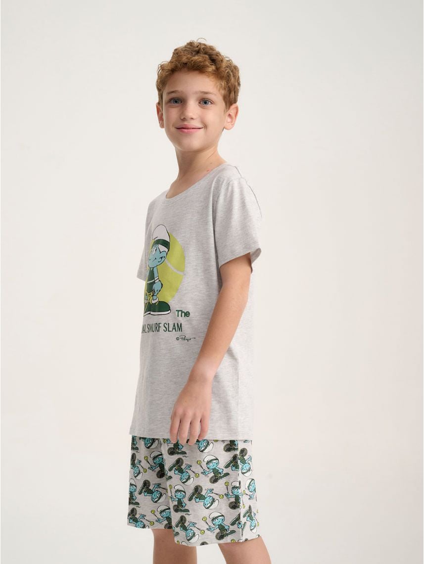 סט פיג’מה קצרה | The Smurfs
