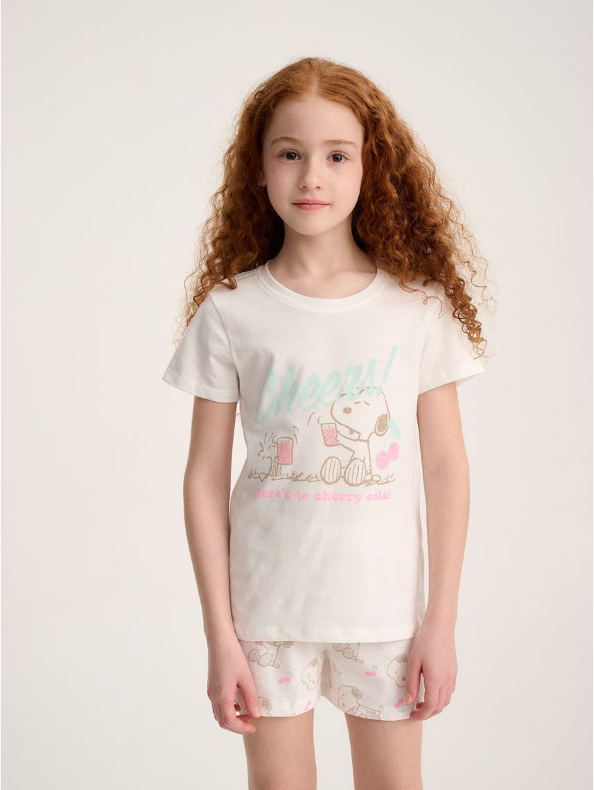 סט פיג’מה קצרה | Snoopy