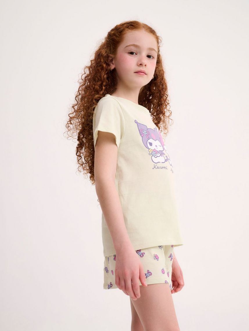 סט פיג’מה קצרה