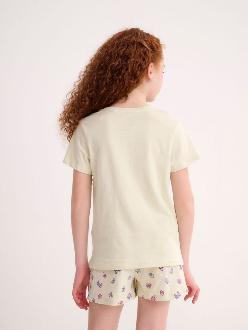 סט פיג’מה קצרה