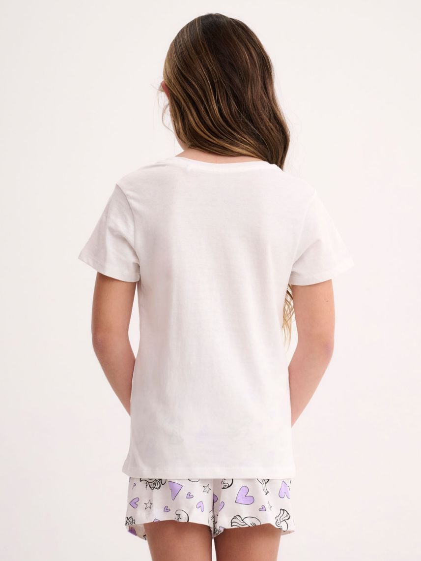 סט פיג’מה קצרה |The Smurfs