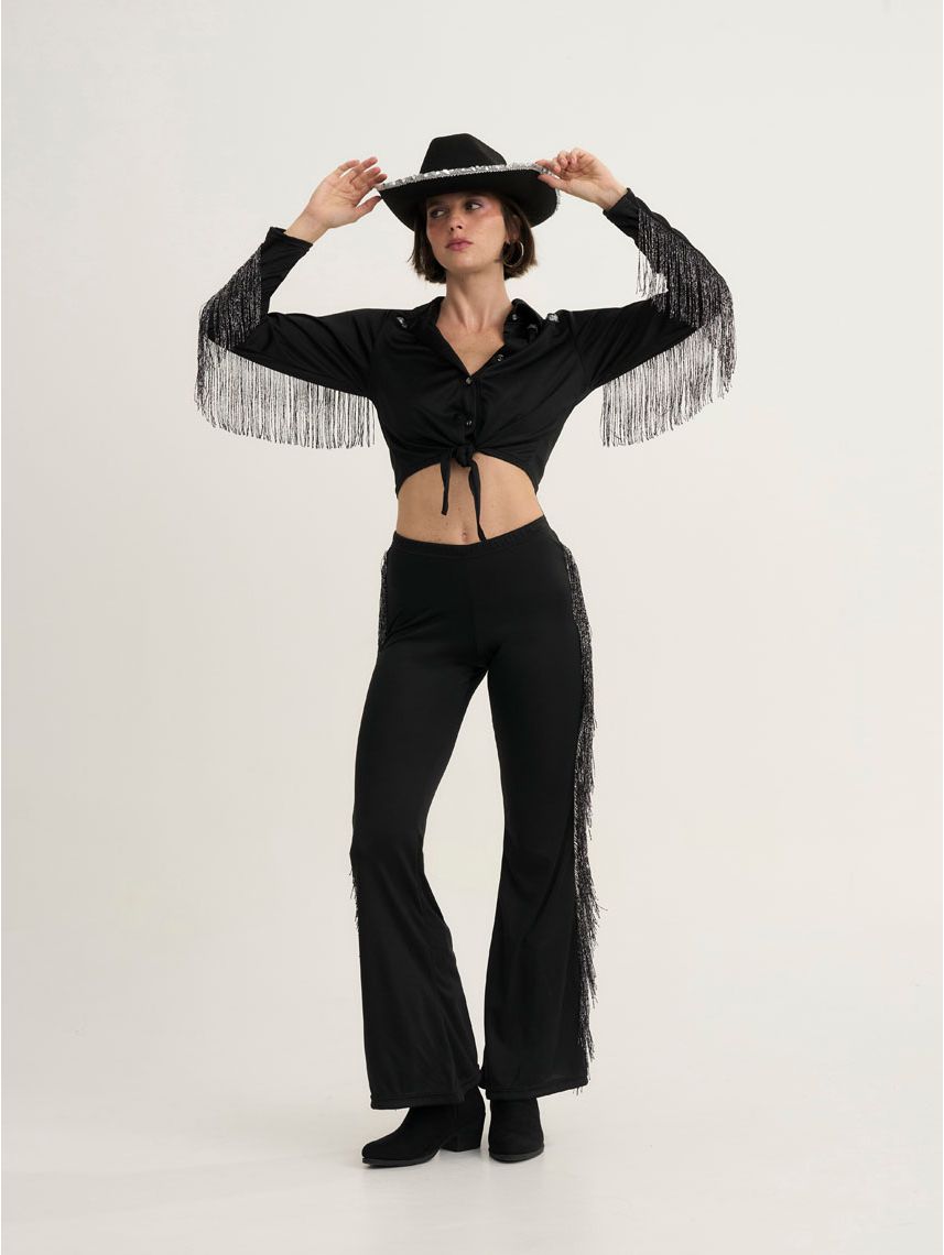 חולצה מכופתרת לתחפושת קאוגירל