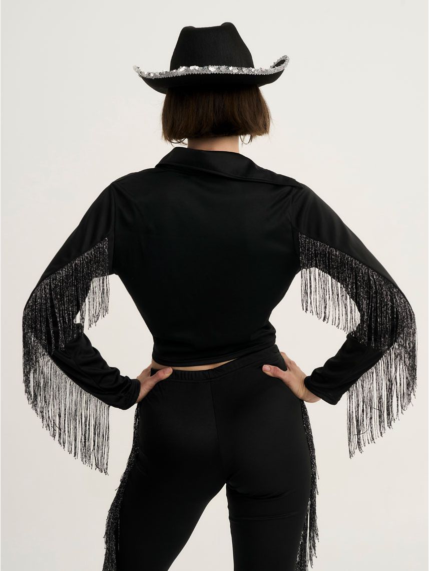 חולצה מכופתרת לתחפושת קאוגירל