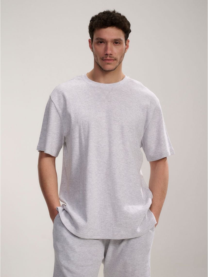 חולצת פיג’מה ופל קצרה