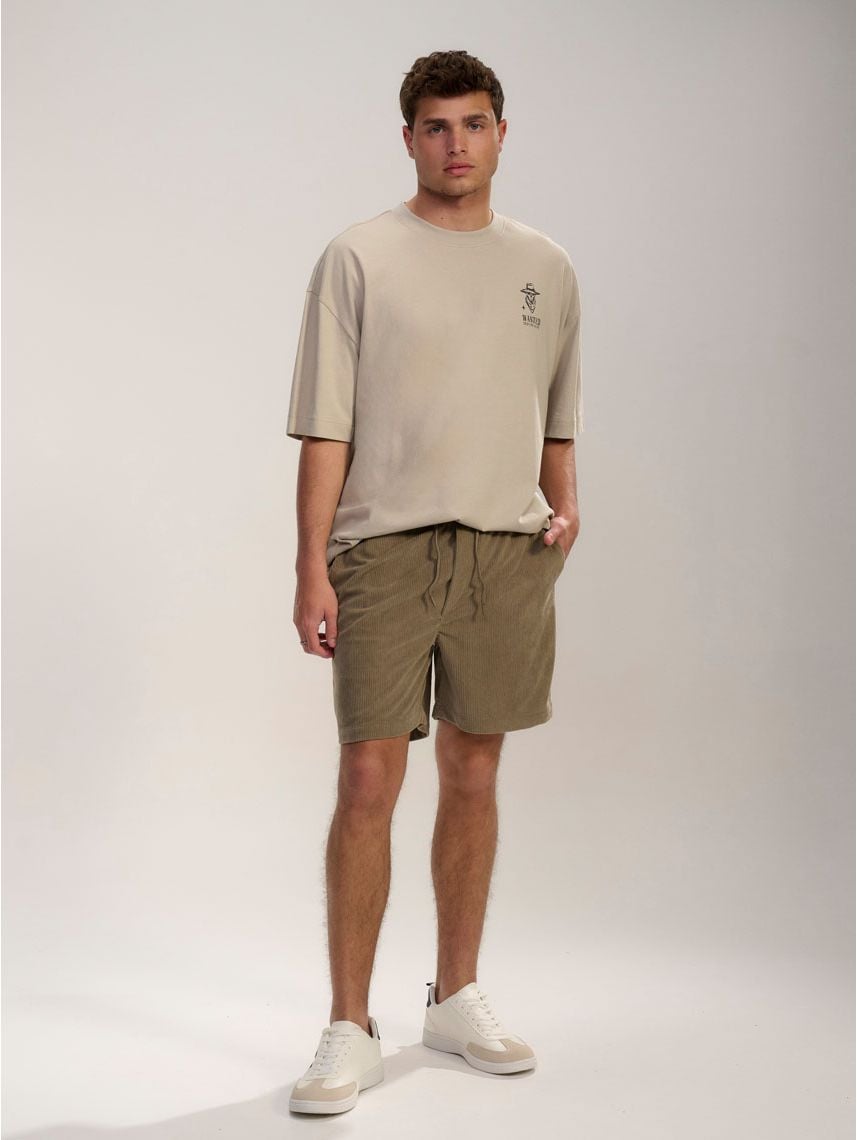 מכנסי קורדרוי קצרים