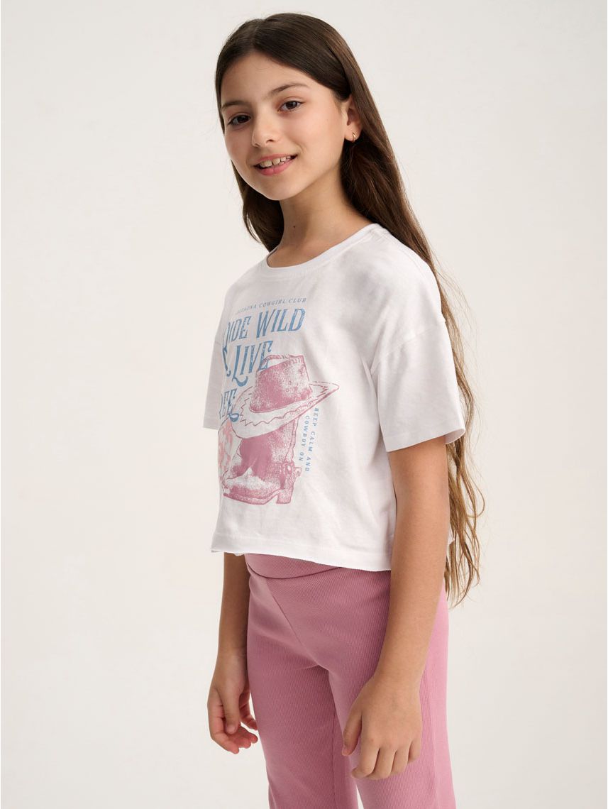 טי-שירט עם סיומת פרומה