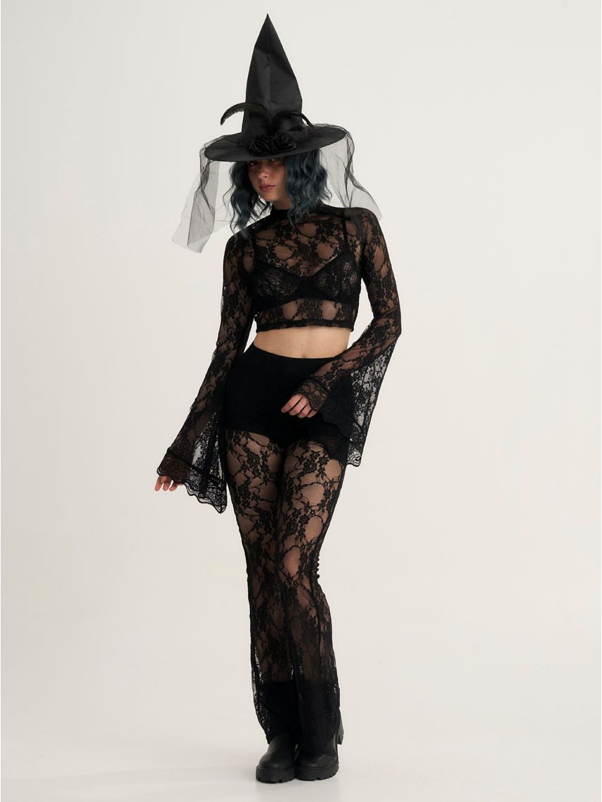 חולצת תחרה ארוכה לתחפושת