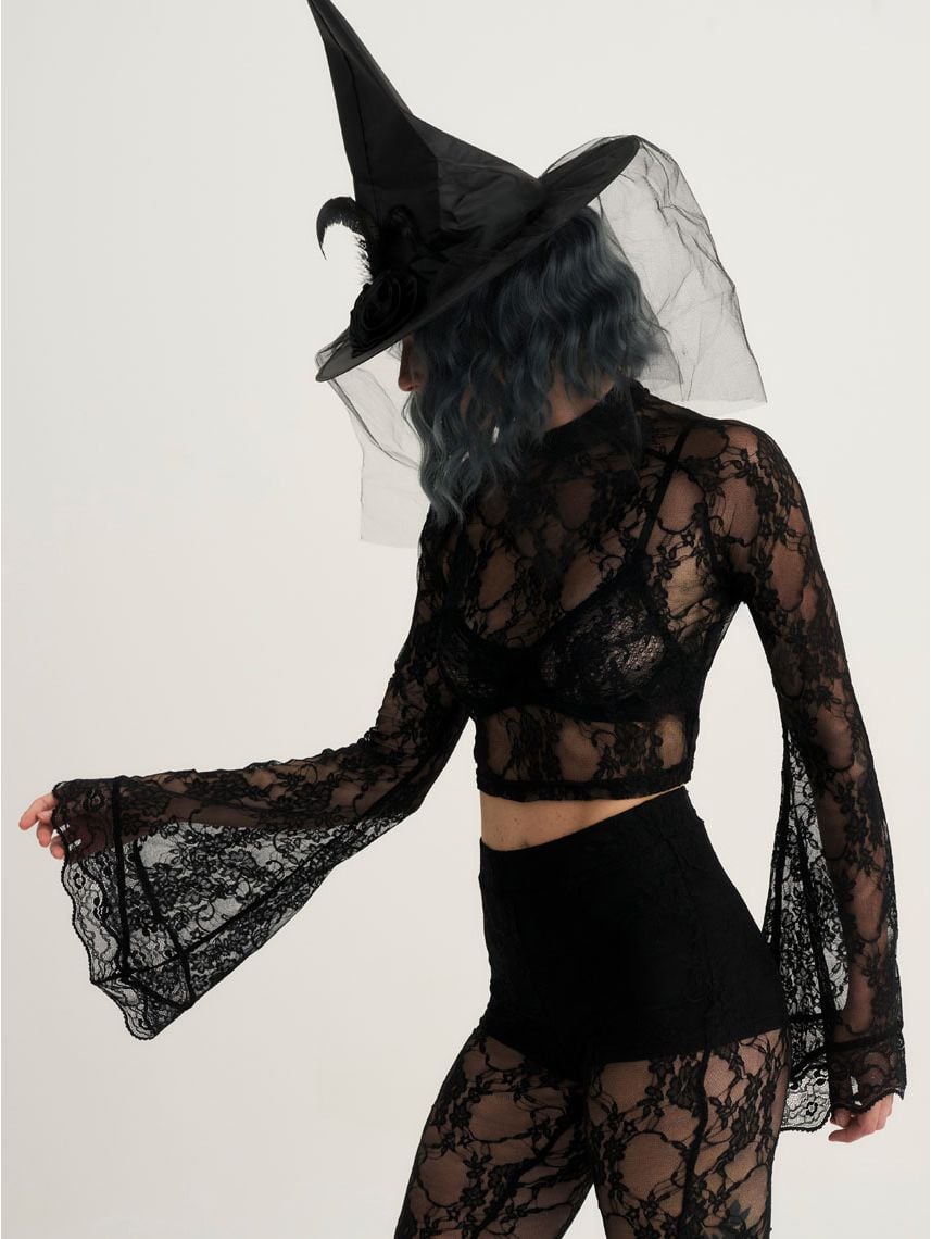 חולצת תחרה ארוכה לתחפושת