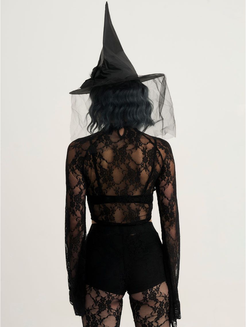 חולצת תחרה ארוכה לתחפושת