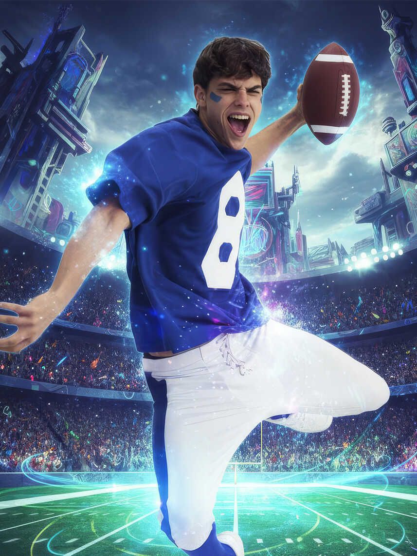 חולצה לתחפושת שחקן פוטבול