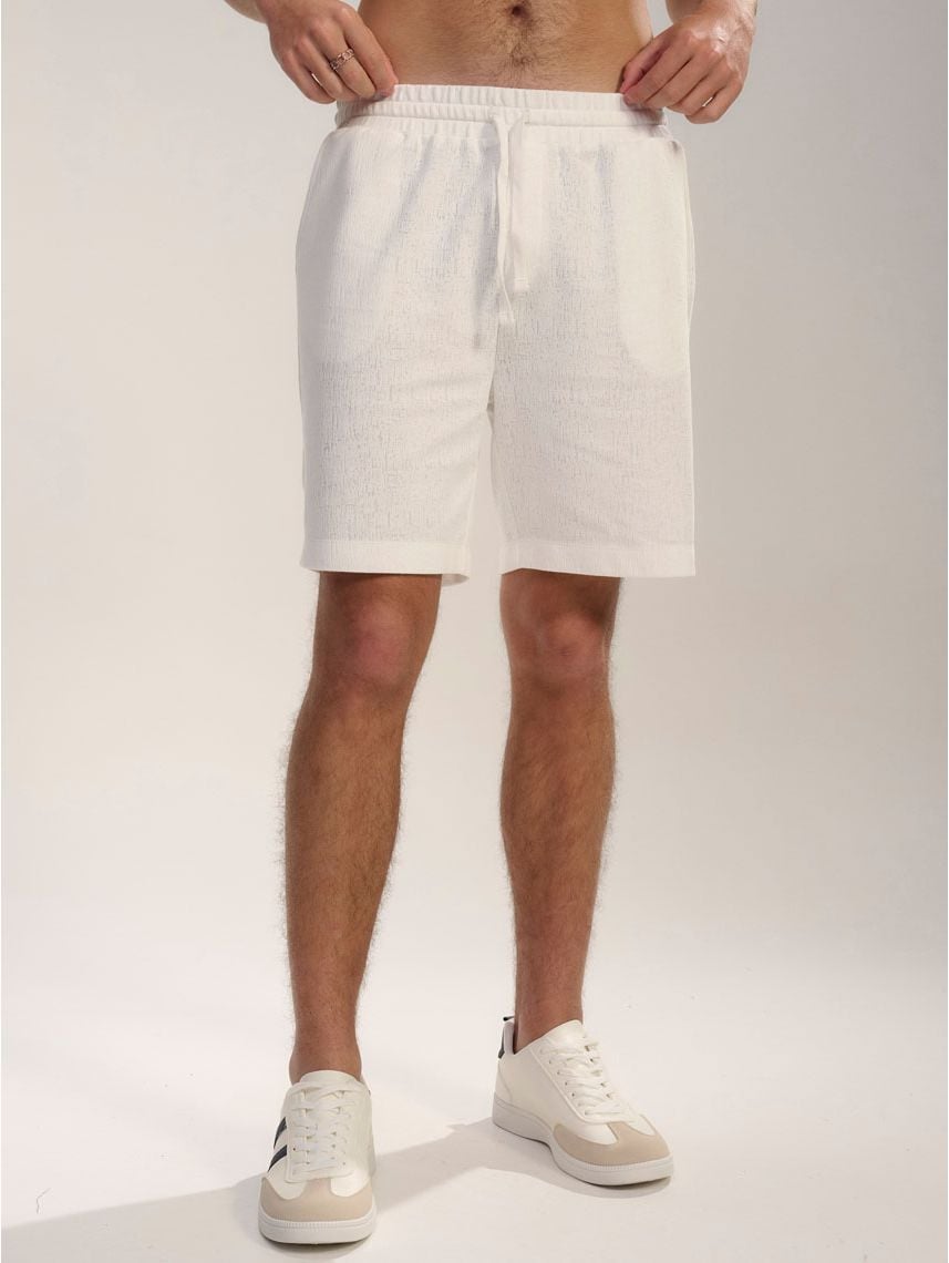 מכנסי טקסטורה קצרים