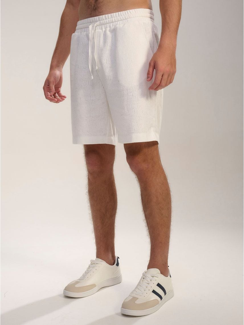 מכנסי טקסטורה קצרים