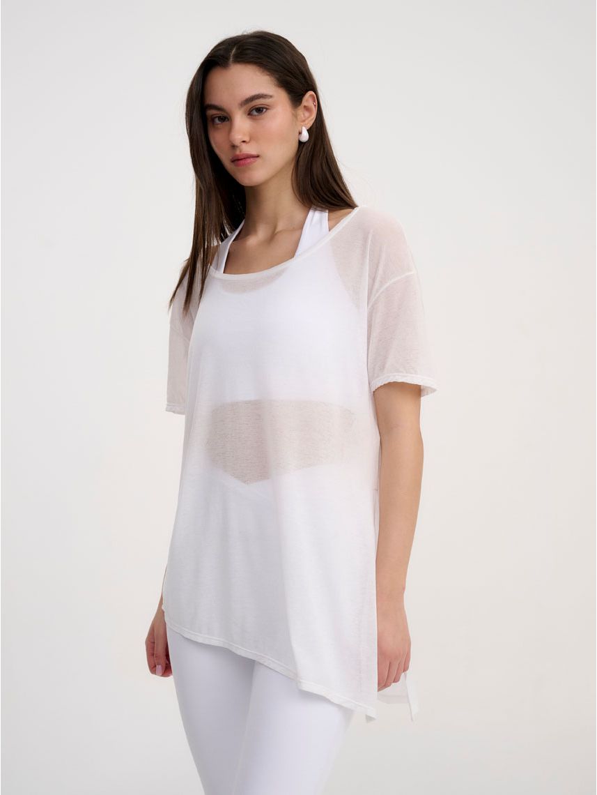 טי-שירט אקטיב אסימטרית