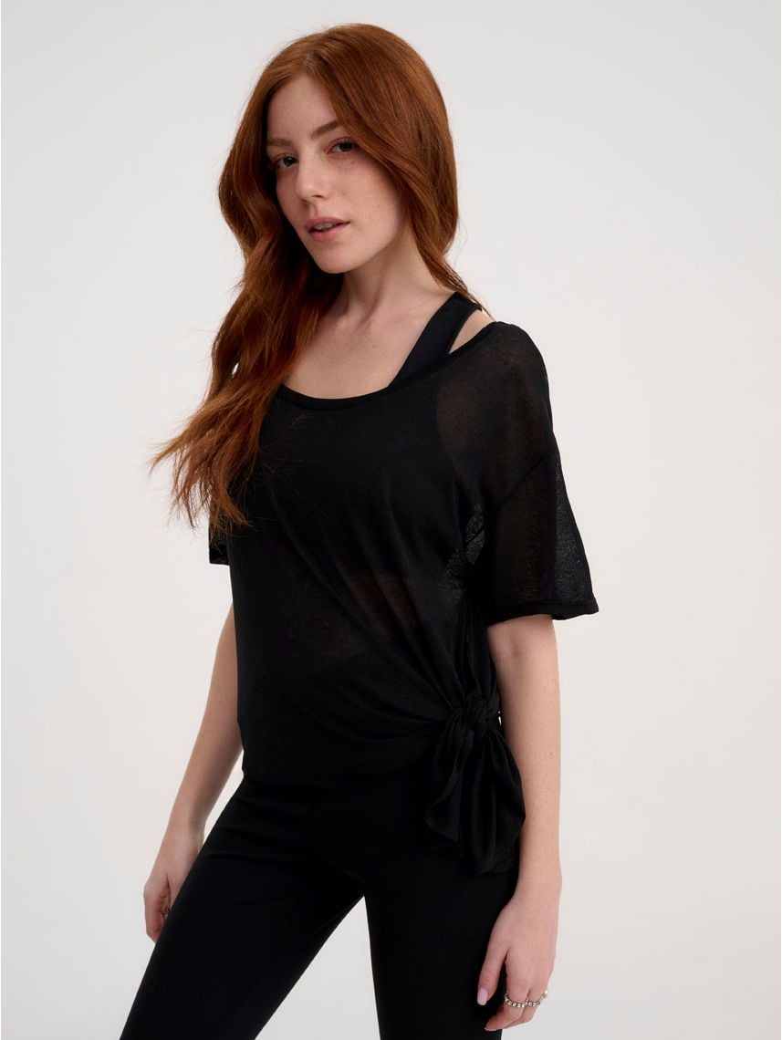 טי-שירט אקטיב אסימטרית