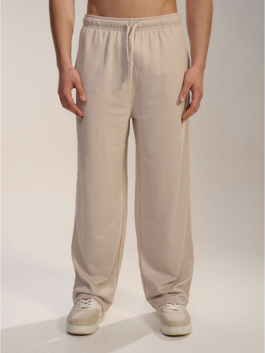 מכנסי טקסטורה ארוכים