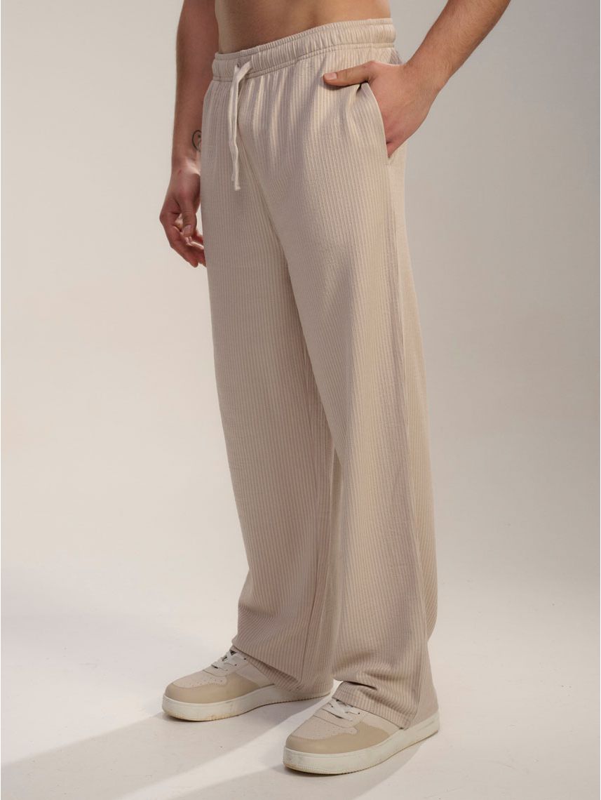 מכנסי טקסטורה ארוכים