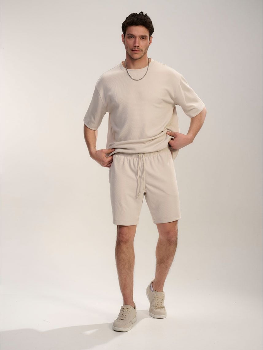 מכנסי סריג קצרים