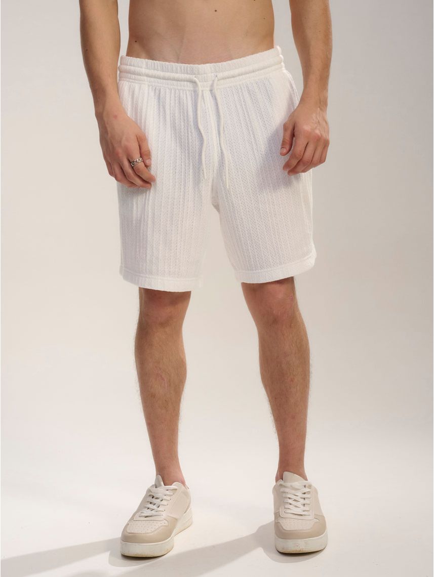 מכנסי טקסטורה קצרים