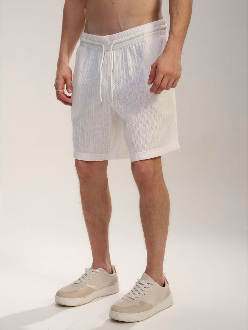 מכנסי טקסטורה קצרים