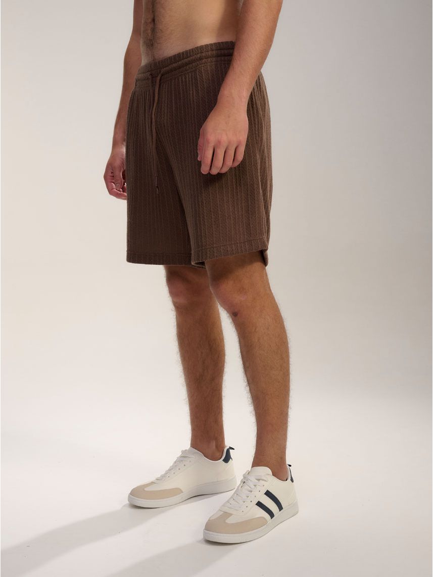 מכנסי טקסטורה קצרים