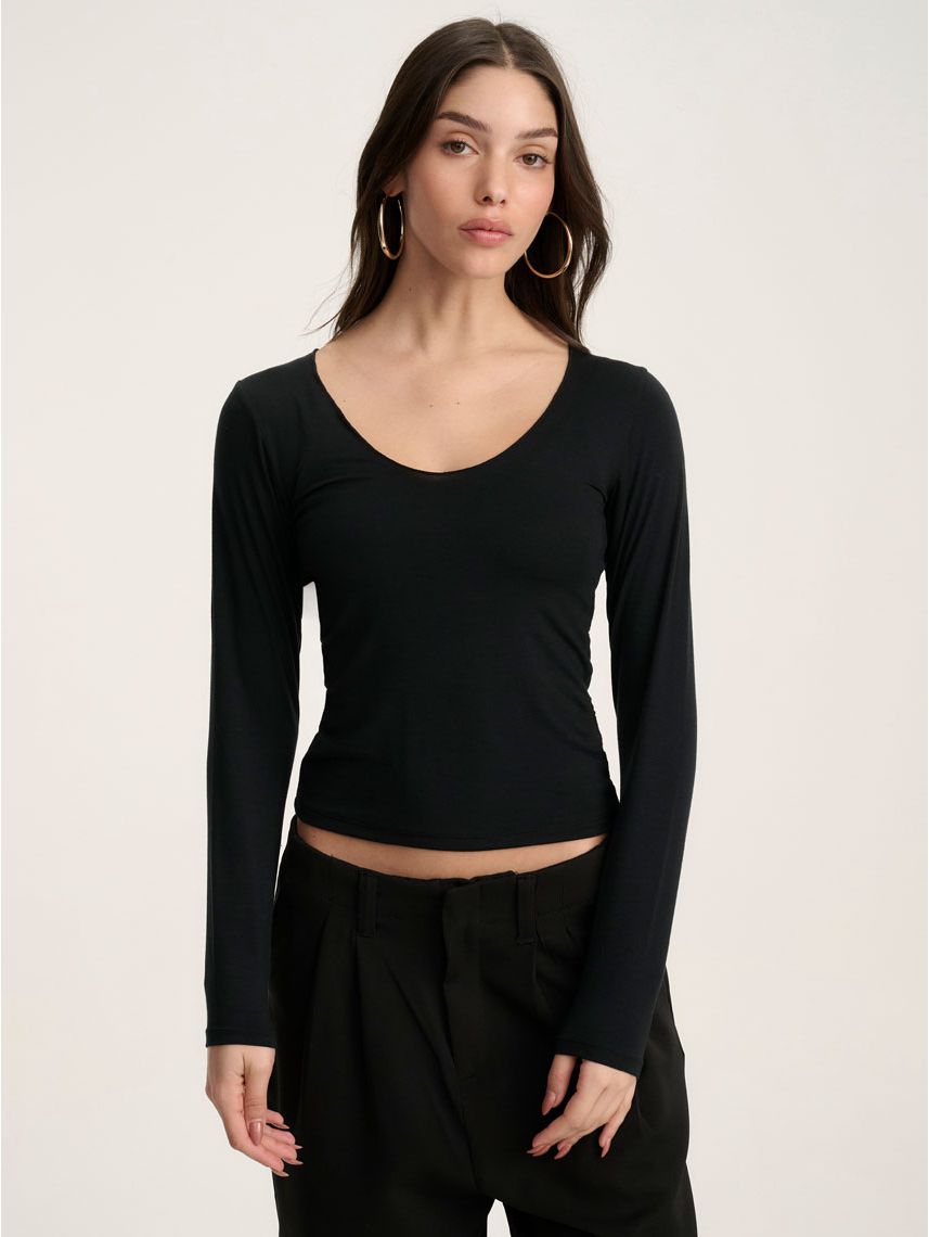 חולצת בייסיק ארוכה