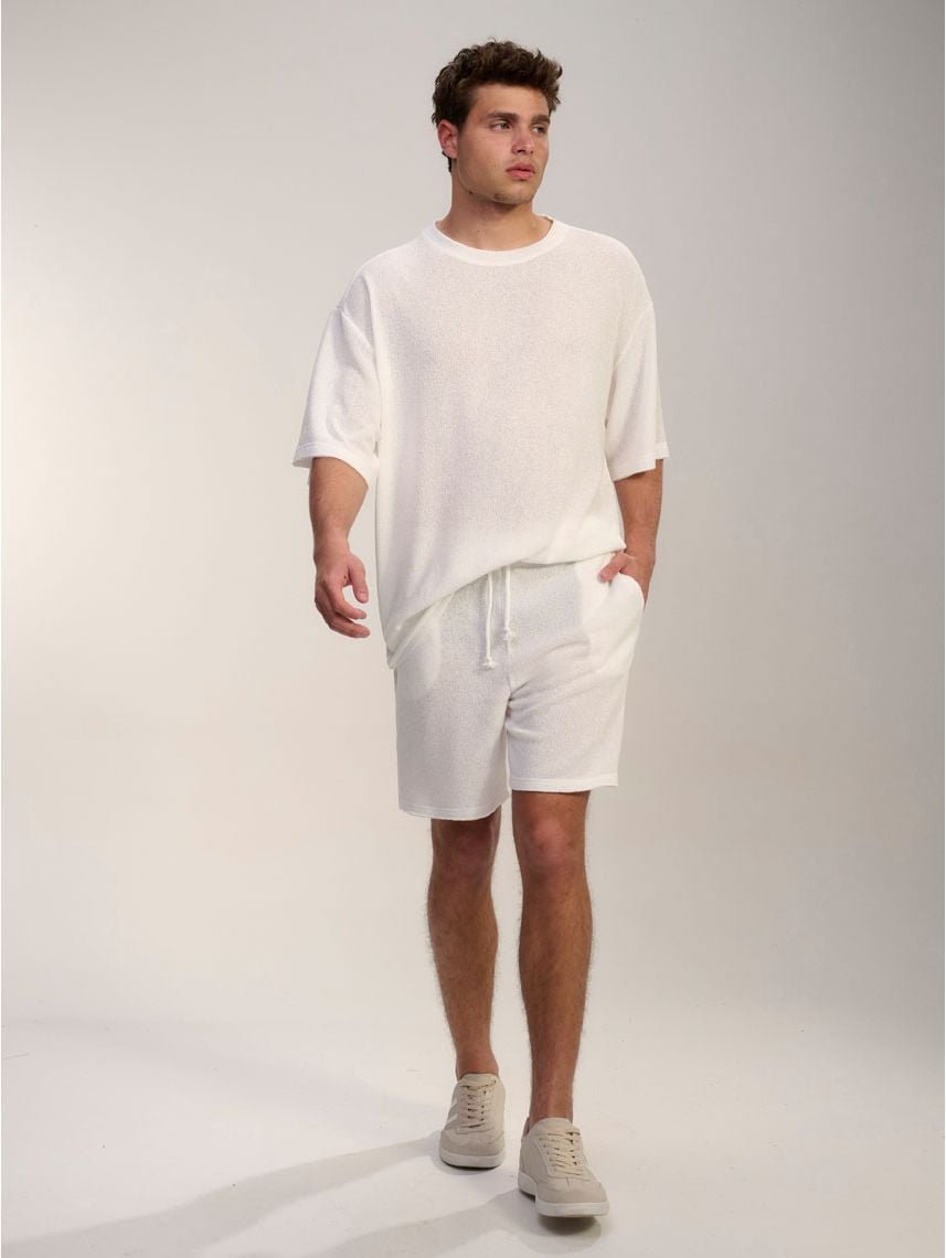 מכנסי טקסטורה קצרים