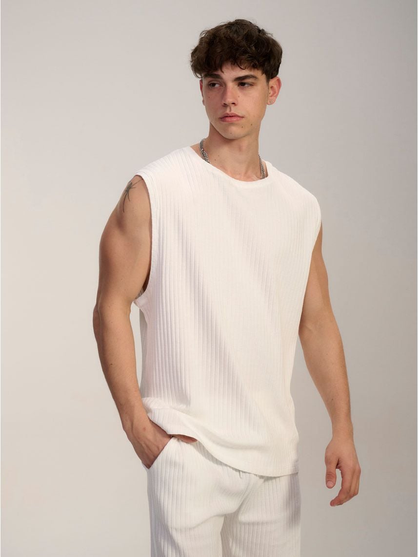 גופיית טקסטורת פסים