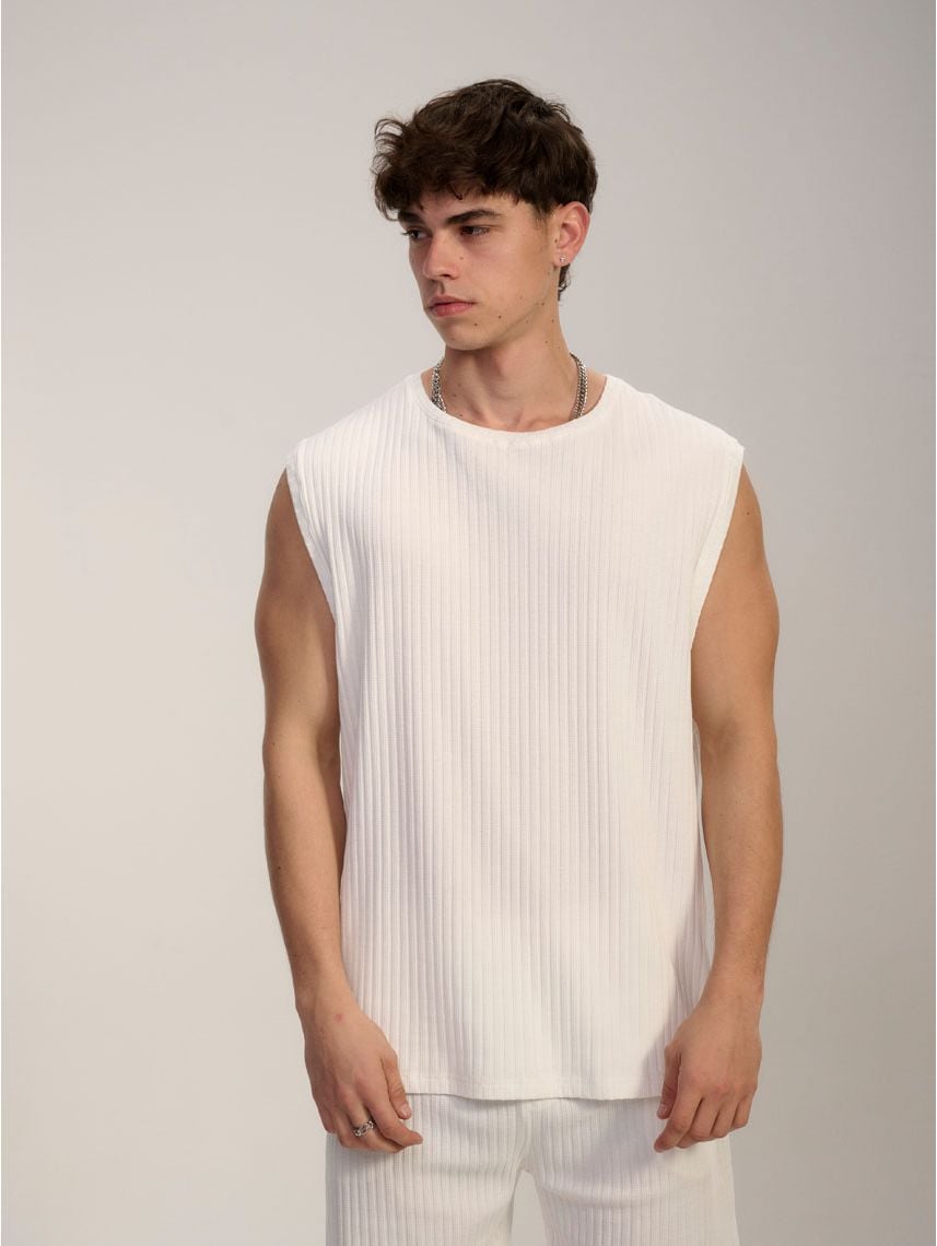 גופיית טקסטורת פסים