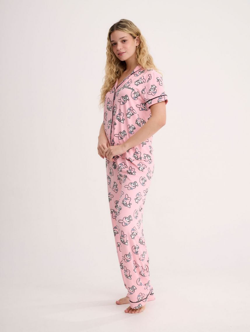 סט פיג’מה מכופתרת | My Melody