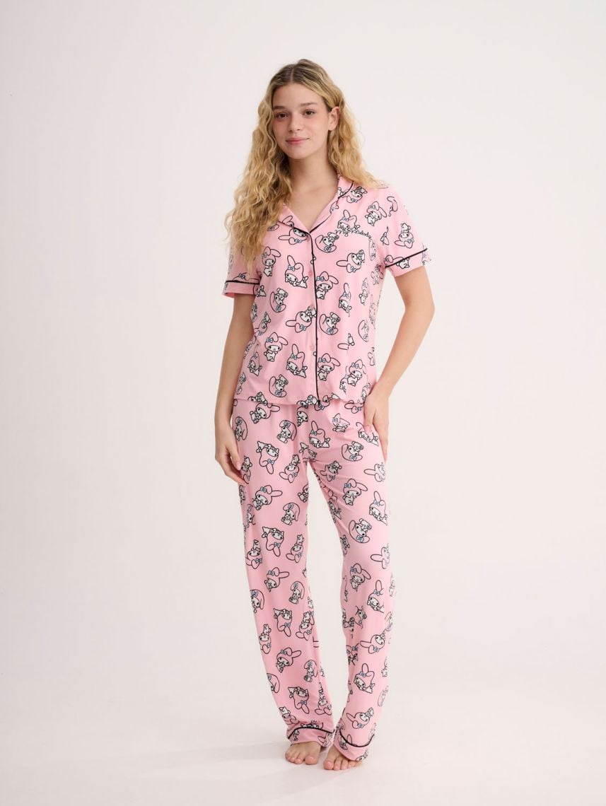 סט פיג’מה מכופתרת | My Melody