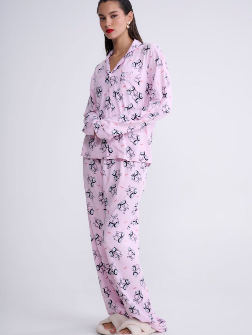 סט פיג’מה מכופתרת | BETTY BOOP