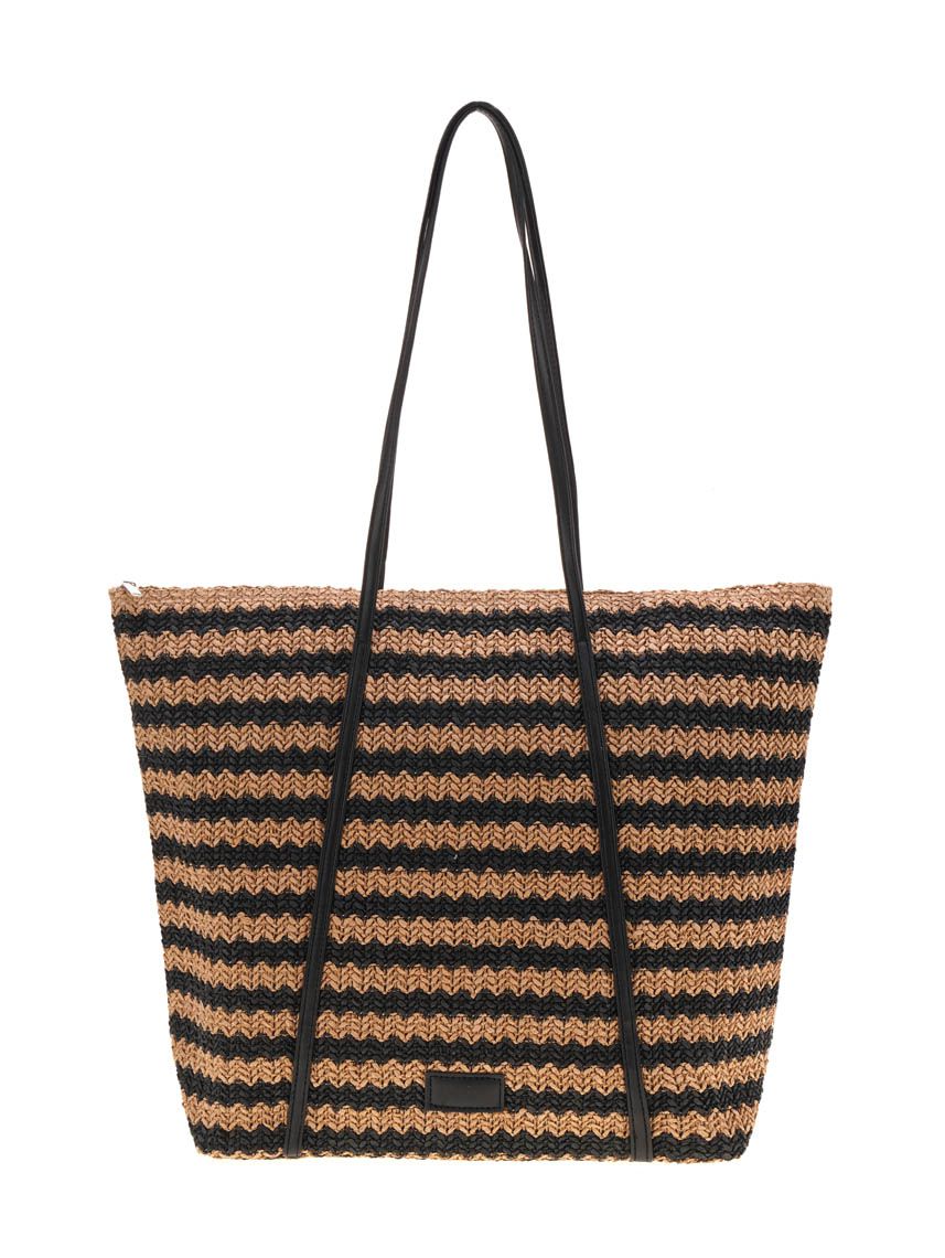 תיק חוף במראה קש