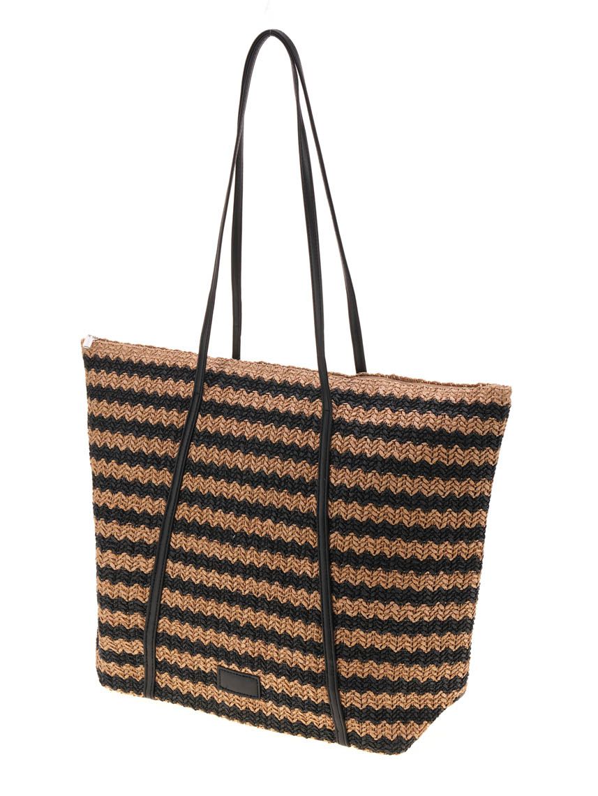 תיק חוף במראה קש