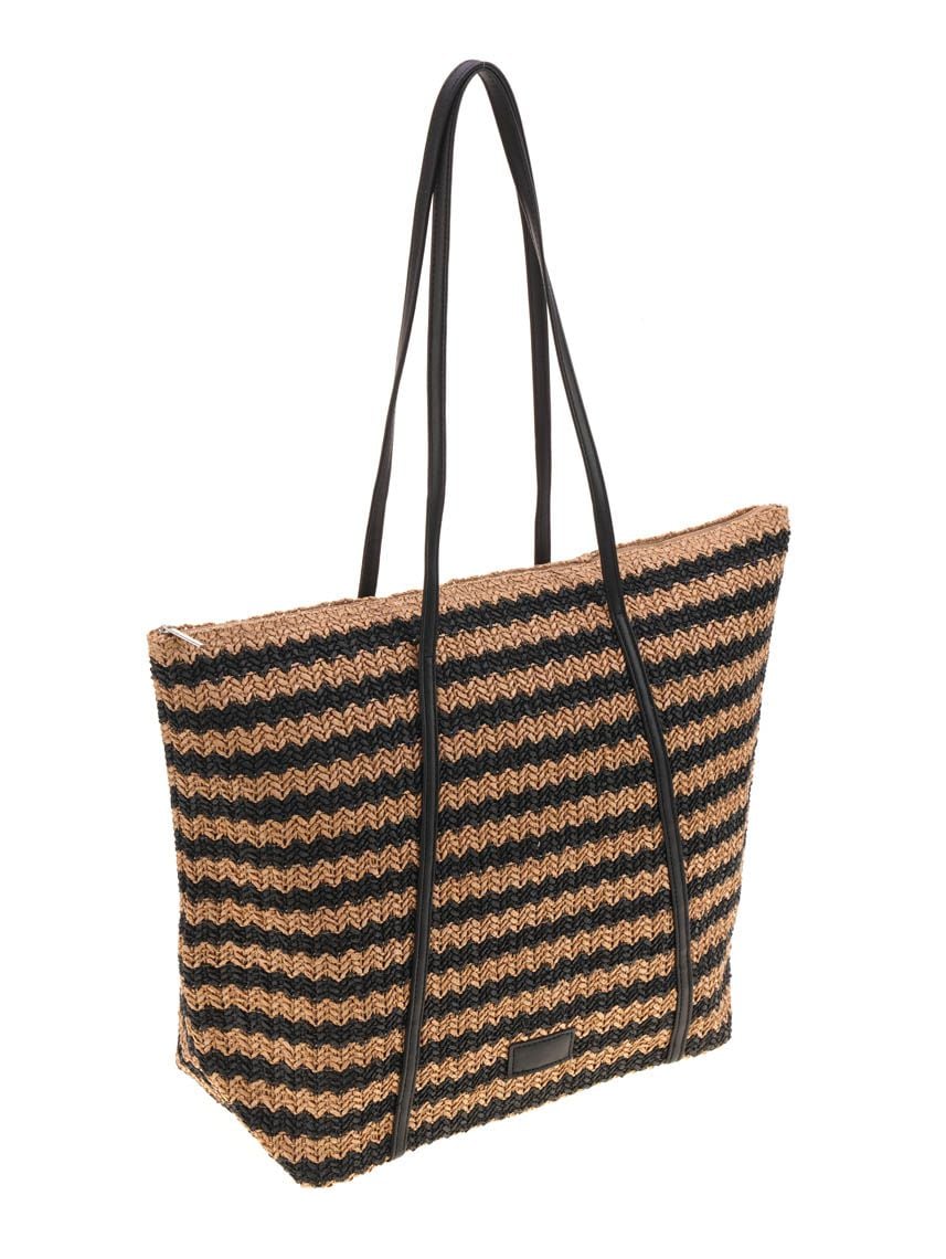 תיק חוף במראה קש