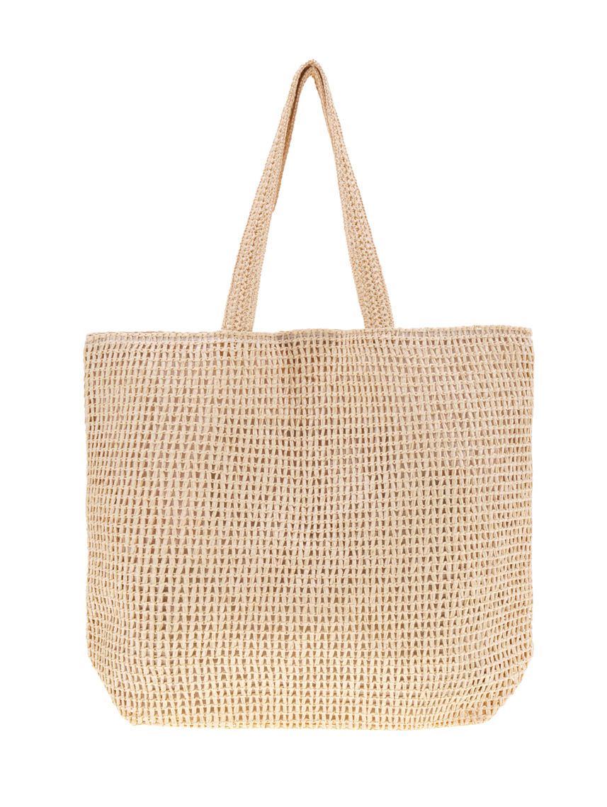 תיק חוף עם כיתוב רקום