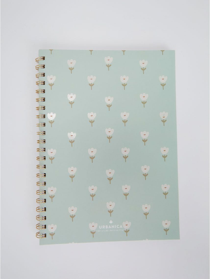 מחברת ספירלה שורות מעוצבת A4