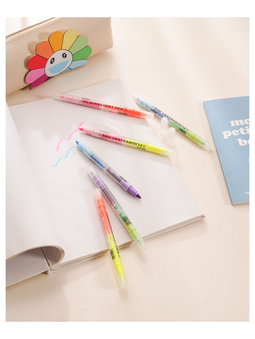 מארז 6 מרקרים 2 ב-1