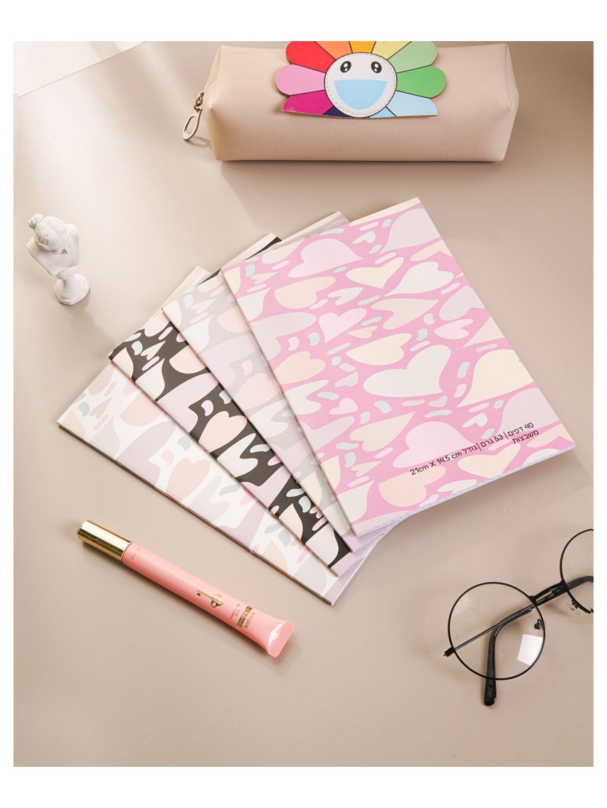 מארז 4 מחברות משבצות