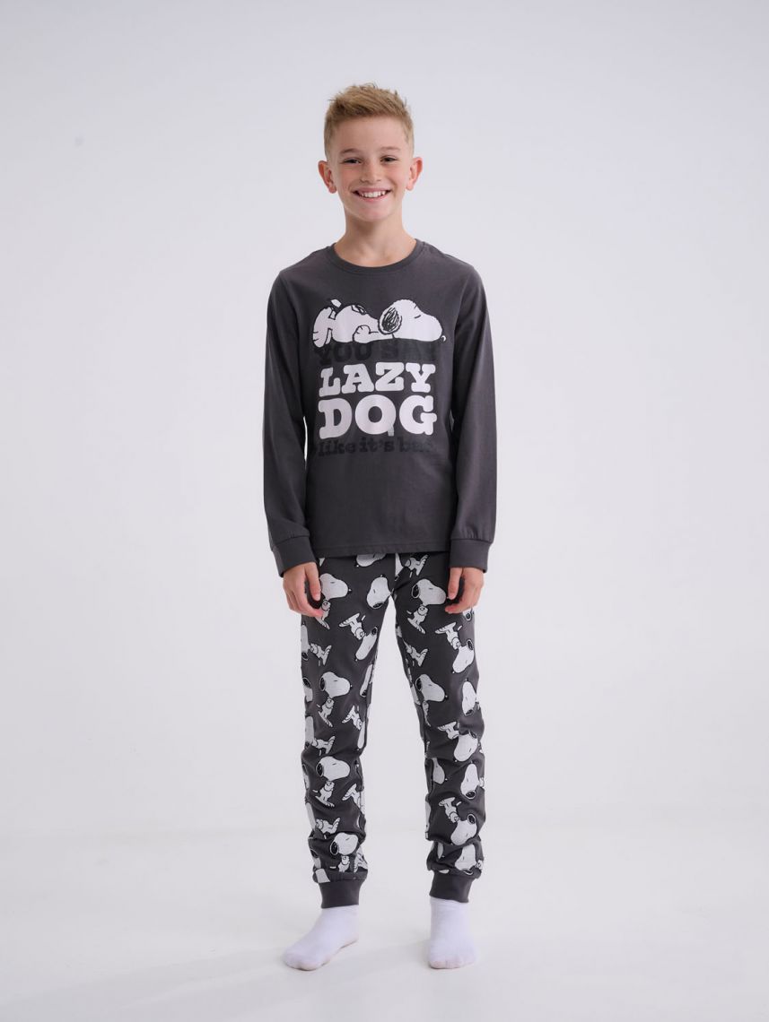 סט פיג’מה ארוכה | Snoopy