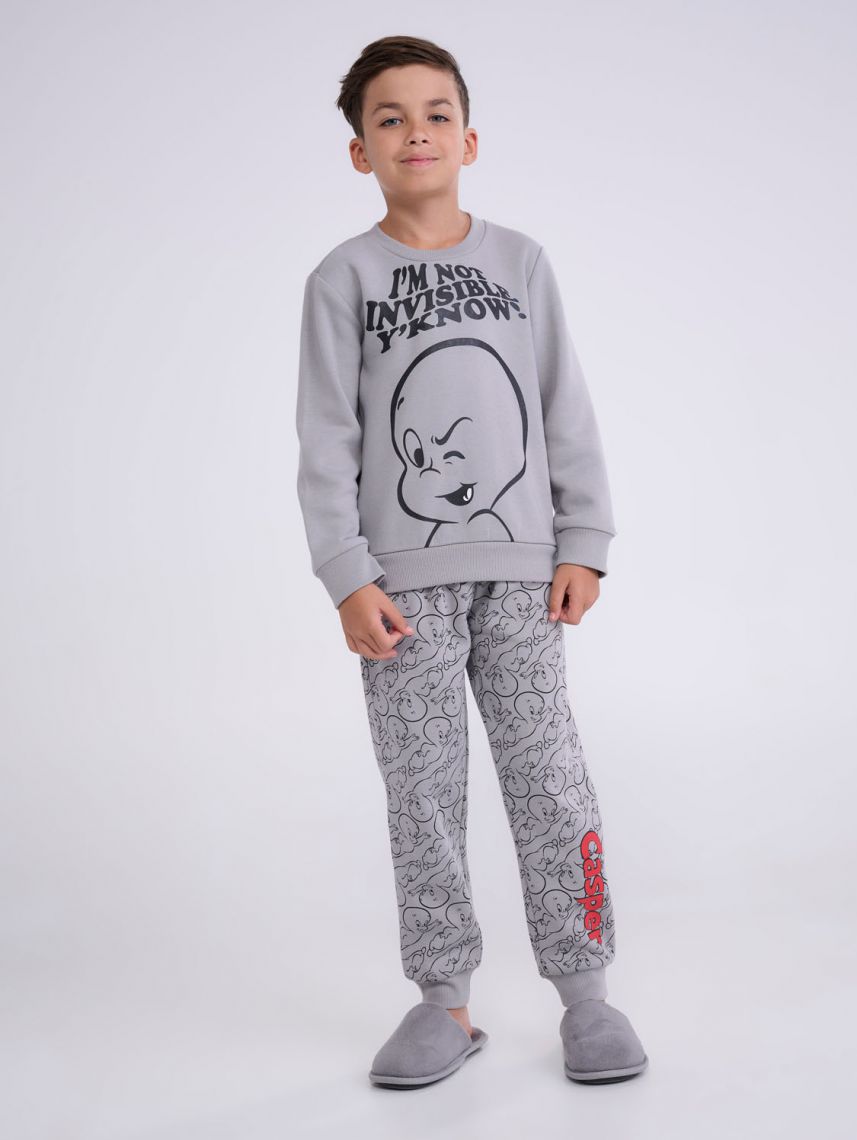 סט פיג’מת פוטר ארוכה | Casper