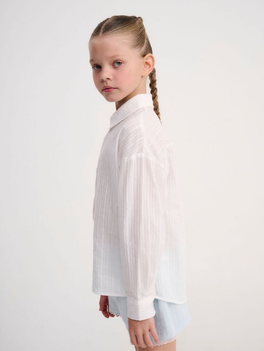 חולצה מכופתרת ארוכה