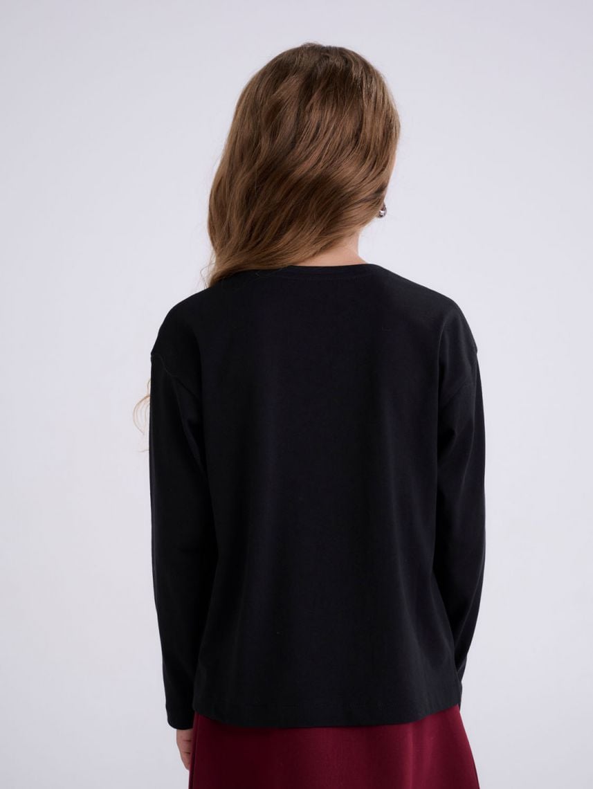 טי-שירט ארוכה עם פפיונים