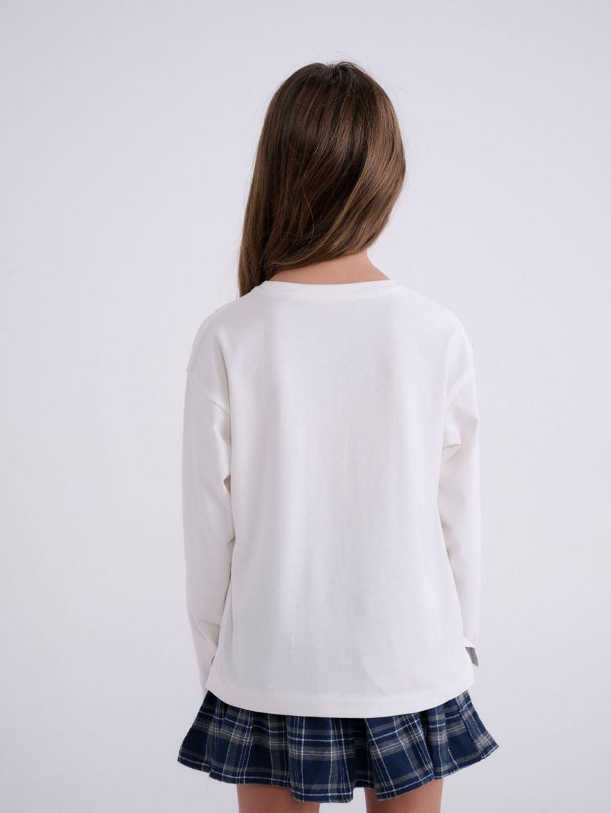 טי-שירט ארוכה עם פפיונים