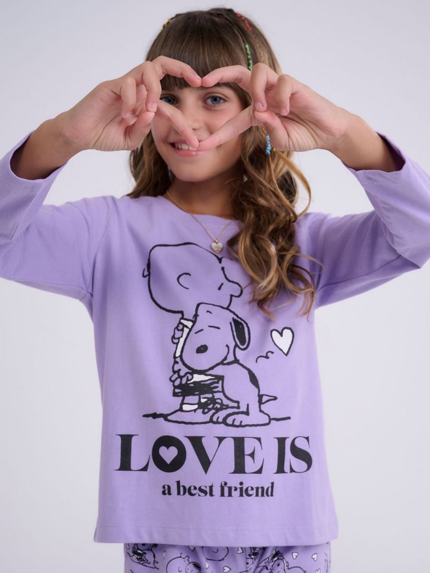 סט פיג’מה ארוכה | Snoopy