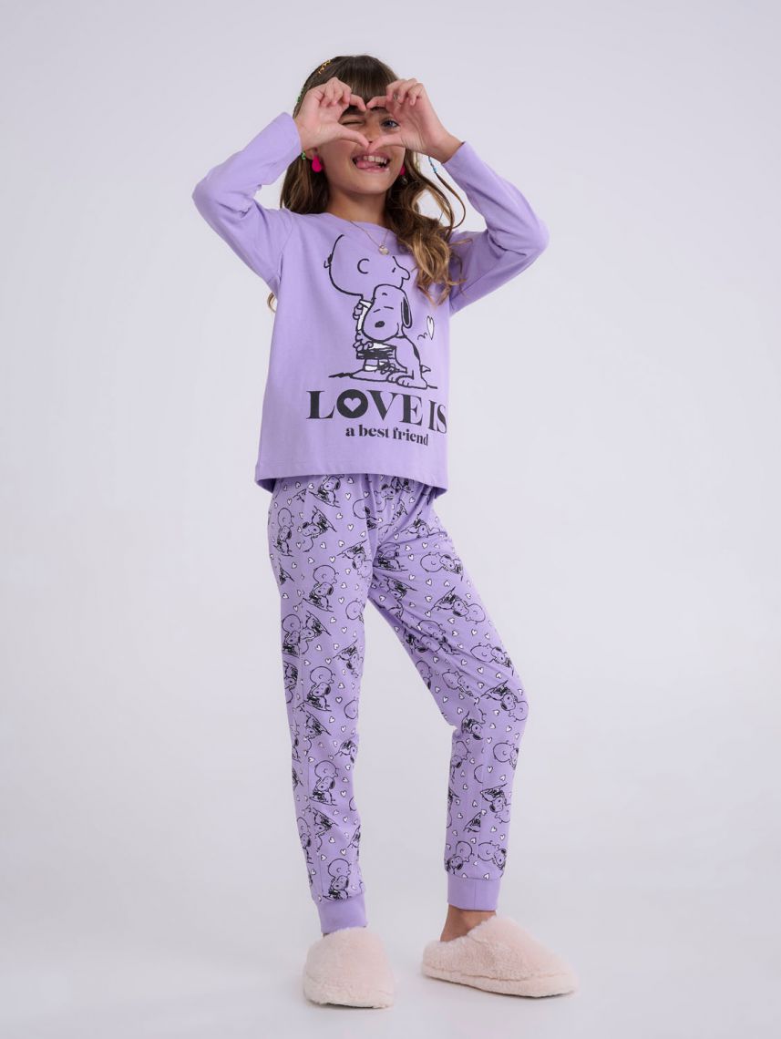 סט פיג’מה ארוכה | Snoopy