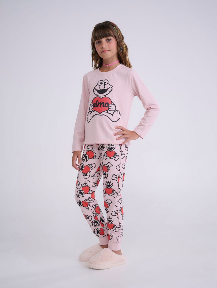 סט פיג’מה ארוכה | Sesame Street