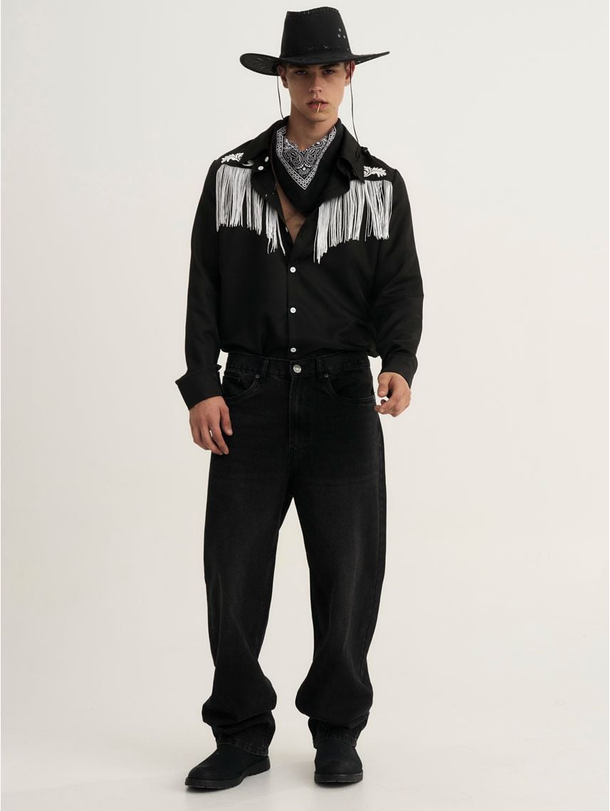 חולצה מכופתרת לתחפושת קאובוי