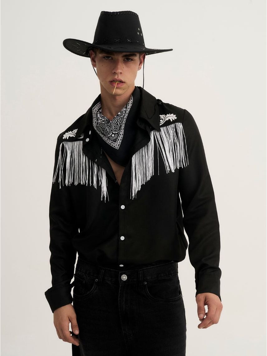 חולצה מכופתרת לתחפושת קאובוי