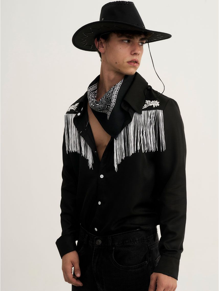 חולצה מכופתרת לתחפושת קאובוי