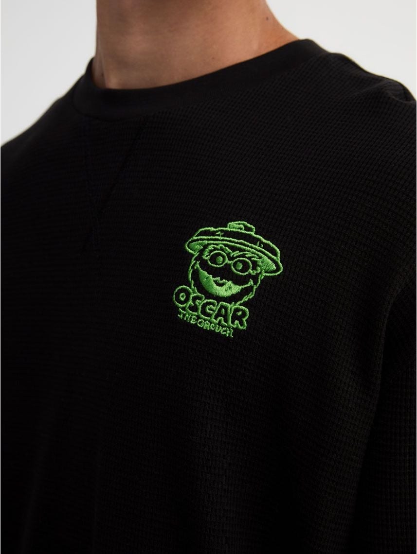 חולצת פיג’מה ופל ארוכה | Sesame Street